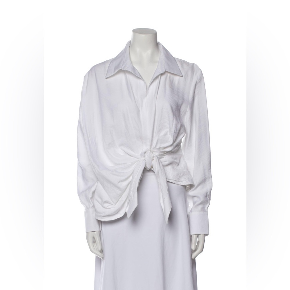Jacquemus
Bahia Draped Tie Collared Shirt